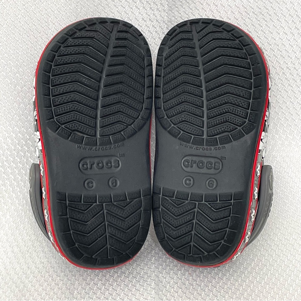 CROCS Kids Star Wars Empire Band Clogs Black/Red Sandals Shoes Infant size 6 - Picture 10 of 11